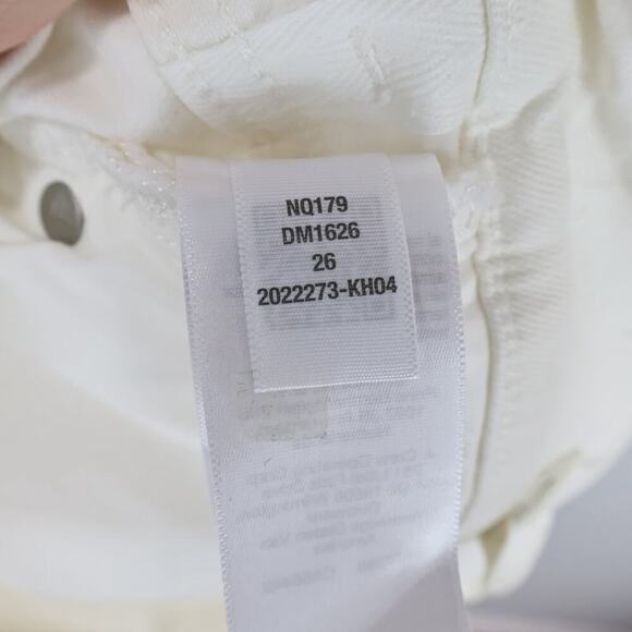 Madewell The '90s Straight Crop Jean Tile White Size 26 - Picture 6 of 11